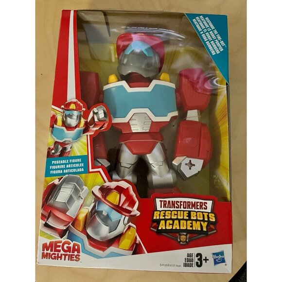 Transformers Rescue Bots Academy Mega Mighties Heatwave the Fire-Bot 10-Inch Bot - Picture 6 of 8
